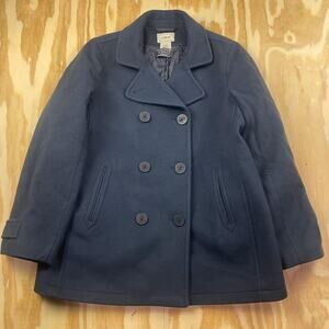 Vintage L.L. Bean Wool Pea Coat – Navy – Thinsulate/Bellandi Italy –Women’s 14 R